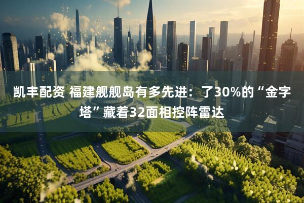 凯丰配资 福建舰舰岛有多先进：了30%的“金字塔”藏着32面相控阵雷达